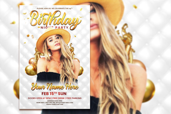 Celebrate in Style: The White Birthday Party Invitation Template