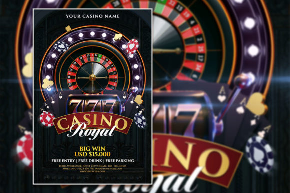 Dark Style Casino Royal Poster Template: Elevate Your Event