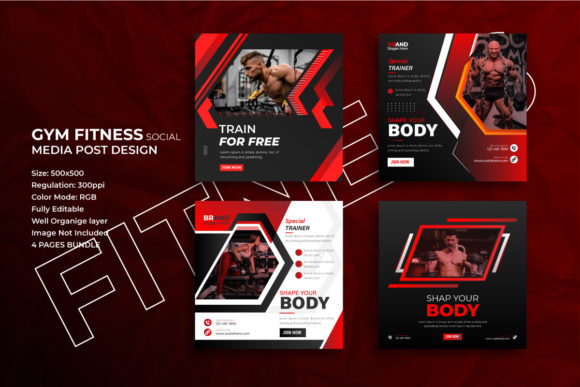 Elevate Your Gym's Brand with These Post Designs