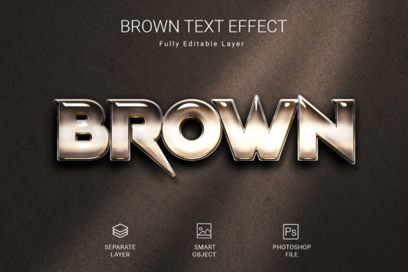 Instantly Elevate Text with Brown Text Styles Effect Mockup