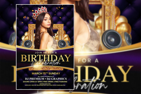 Modern Dark Birthday Invitation Template: A Designer's Guide to Elegance