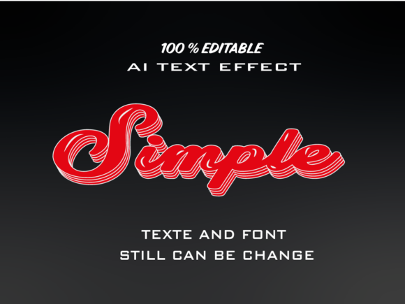 Simple-Texte Effect Illustrator: A 3D Style for Every Project