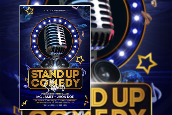 Stand Up Comedy Show Poster Template: Your Instant Download Solution